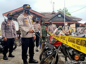 Pembalap Liar di Kediri Kucar-kacir, Polisi Amankan 134 Motor