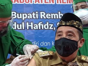 Bupati Rembang Nyaris Gagal Vaksinasi Corona Gegara Tensi Tinggi