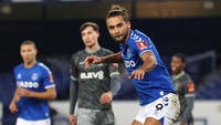 Dominic Calvert-Lewin, striker Everton ini sudah beberapa musim terakhir diincar Arsenal. Pemain berusia 24 tahun itu sudah punya koleksi 43 gol dari 156 gol di Liga Inggris (Getty Images)