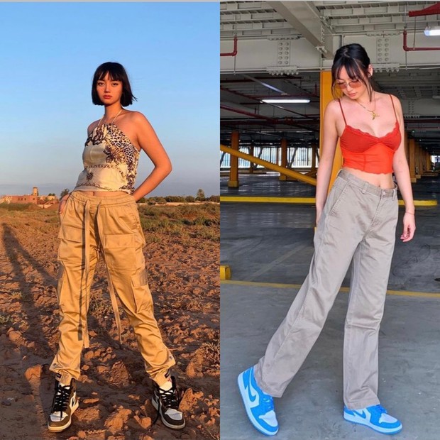 Sneakers yang menjadi fashion item favorit Nika.