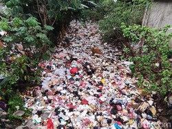 Kali Sampah Depok Dibersihkan Secara Manual, Petugas Butuh 1,5 Bulan