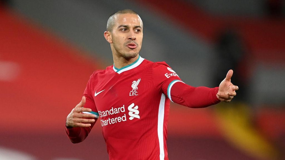 Gelandang Liverpool, Thiago Alcantara. (Foto: Michael Regan/Getty Images)