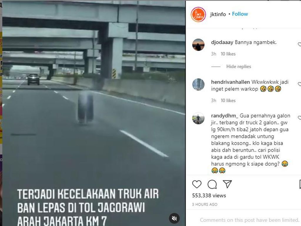 Awas! Detik-detik Ban Truk Lepas Bergerak Liar di Jalan Tol Jagorawi Awas! Detik-detik Ban Truk Lepas Bergerak Liar di Jalan Tol Jagorawi