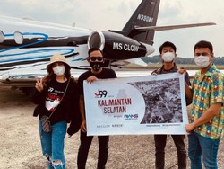 Raffi Ahmad Salurkan Bantuan ke Kalsel Pakai Jet Pribadi