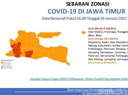 Diberlakukan PPKM JIlid 2, Ada Tujuh Kabupaten/Kota di Jatim Zona Merah