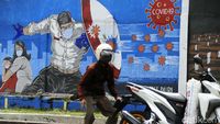Edukasi Lewat Mural Gencar, Kasus Corona Tembus Satu Juta