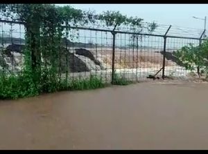 Area Lahan Pembangunan Bandara Purbalingga Tergenang Banjir Area Lahan Pembangunan Bandara Purbalingga Tergenang Banjir