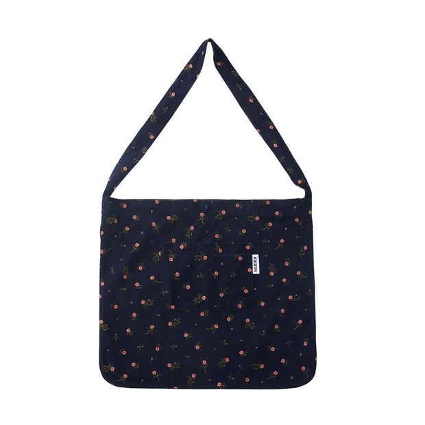 Mudidi - Flower Eco Bag 004 Navy.