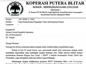 Peternak Ayam Blitar Surati Mensos Minta Telur Diserap Sebagai BPNT