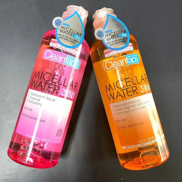 Purbasari Clean Face Micellar Water 3in 1/shoope.co.id Purbasari Clean Face Micellar Water 3in 1 efektif membersihkan sisa makeup dan kotoran/shoope.co.id