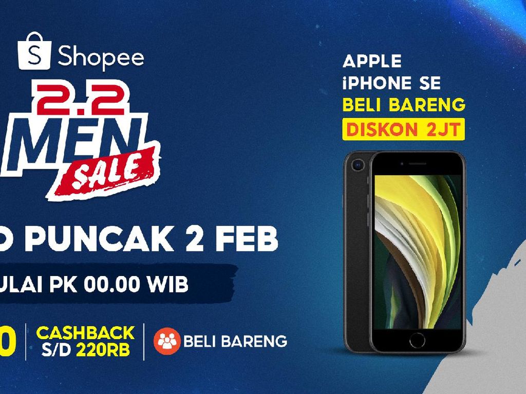 Banjir Diskon bagi Lelaki Sejati di Promo Puncak Shopee 2.2 Men Sale Banjir Diskon bagi Lelaki Sejati di Promo Puncak Shopee 2.2 Men Sale