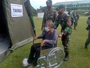 TNI AD Bangun Rumah Sakit Lapangan Bantu Pengobatan Korban Gempa Mamuju