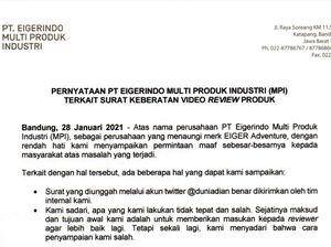 Permintaan Maaf Eiger Usai Gaduh Surat Cinta untuk YouTuber Permintaan Maaf Eiger Usai Gaduh Surat Cinta untuk YouTuber