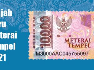 Begini Wajah Meterai Rp 10.000