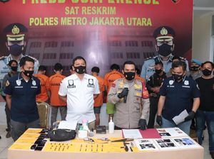 Beraksi 6 Bulan, Sindikat Curanmor Bersenpi di Jakut Gondol 150 Motor