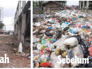 Hampir Sebulan Tak Diangkut, Sampah di Pasar Pekanbaru Mulai Dibersihkan