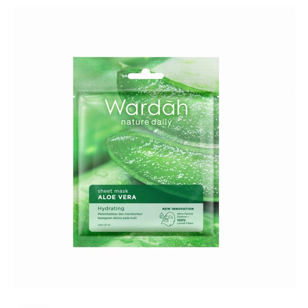 Wardah Nature Daily Sheetmask Aloevera/Foto: wardahbeauty.com Wardah Nature Daily Sheetmask Aloevera