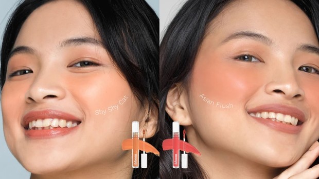 Bloom All Day Hydrating Gel Blush + Serum/madformakeup.co Shy Shy Cat and Asian Flush Shade