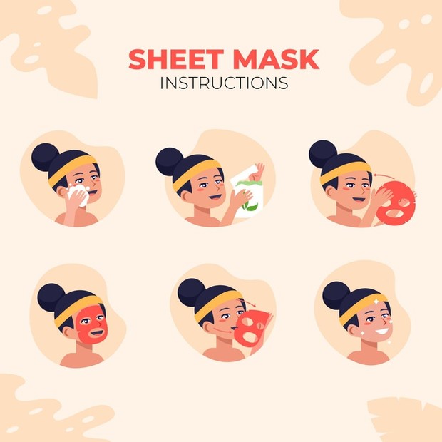 instruksi penggunaan sheet mask