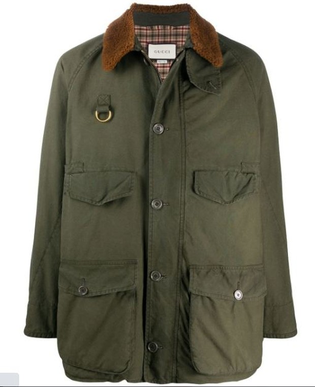 Cotton Cargo Jacket koleksi dari GUCCI/Sumber/LYST. Cotton Cargo Jacket koleksi dari GUCCI.