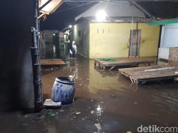 Puluhan Rumah Tergenang Banjir Rob, 2 Perahu Rusak & Tangkis Tepi Pantura Jebol
