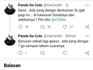 Dari Mana Suara Dentuman Keras yang Kagetkan Warga Surabaya Pagi Tadi?