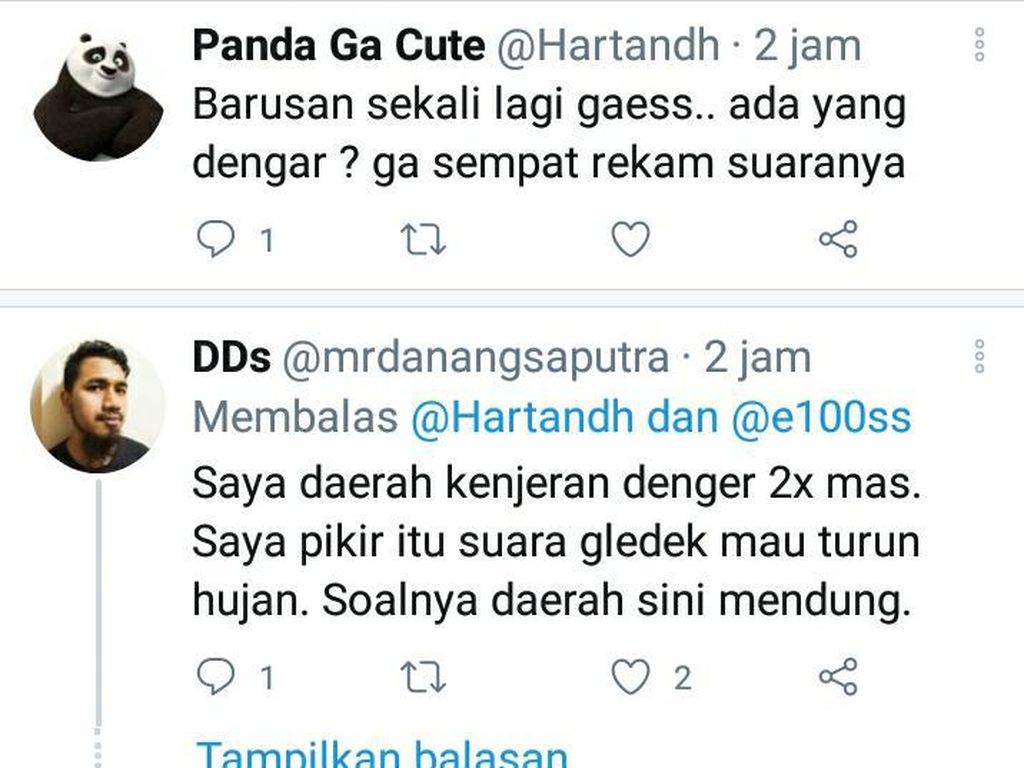 Ini Penjelasan Polisi soal Suara Dentuman Keras yang Didengar Warga Surabaya Ini Penjelasan Polisi soal Suara Dentuman Keras yang Didengar Warga Surabaya