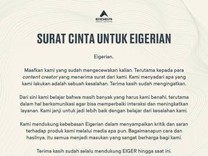 Eiger Kirim Surat Cinta Lagi Hingga GWK Bali yang Bakal Tutup Eiger Kirim Surat Cinta Lagi Hingga GWK Bali yang Bakal Tutup