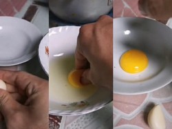 Viral Cara Pisahkan Kuning Telur Cuma Dicubit Pakai Tangan, Simak Yuk!