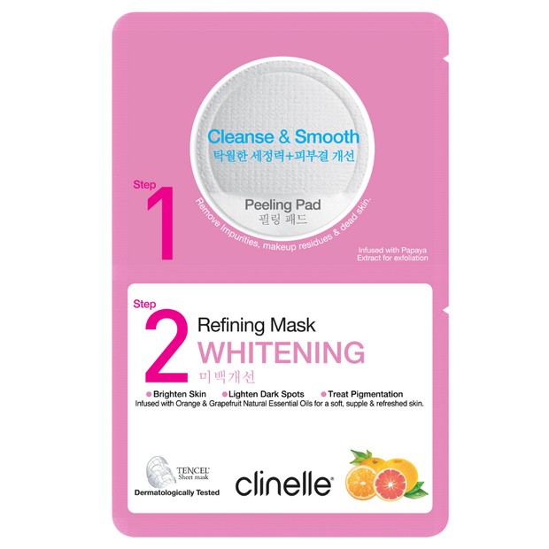 Clinelle Peeling Pad & Refining Mask Whitening/clinelle.com Peeling Pad & Refining Mask Whitening