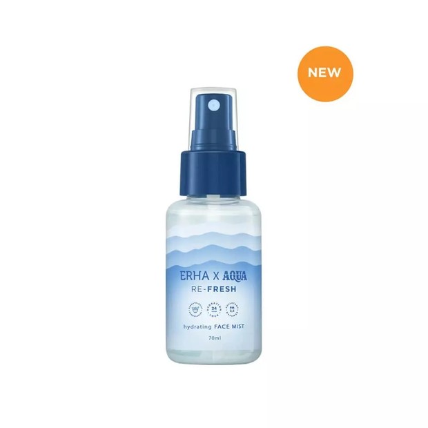 ERHA x AQUA RE-FRESH Hydrating Face Mist/erhastore.co.id ERHA x AQUA RE-FRESH Hydrating Face Mist