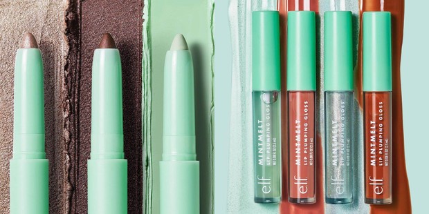 Mint Melt No Budge Eyeshadow Stick & Mint Melt Gloss/instagram.com/elfcosmetics Koleksi eyeshadow sticknya itutersedia dalam tiga warna matte dan metalik sedangkan Mint Melt Gloss yang sangat bersinar tersedia dalam empat warna berkilau