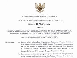 Status Tanggap Darurat Bencana Corona di DIY Kembali Diperpanjang