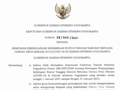 Status Tanggap Darurat Bencana Corona di DIY Kembali Diperpanjang