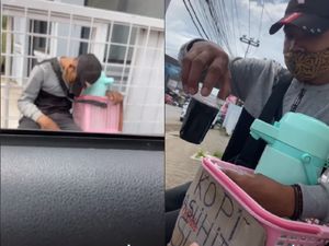 Terkantuk-kantuk, Bocah Ini tetap Gigih Jualan Kopi Keliling demi Bantu Ayahnya Terkantuk-kantuk, Bocah Ini tetap Gigih Jualan Kopi Keliling demi Bantu Ayahnya