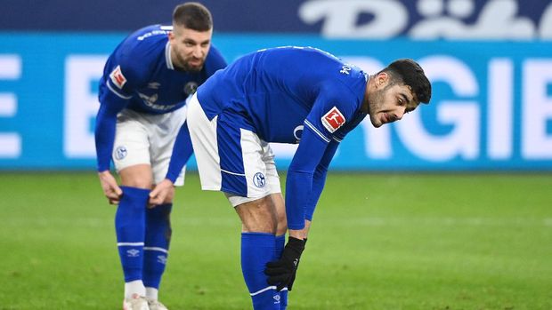 Ozan Kabak Soccer Football - Bundesliga - Schalke 04 v Bayern Munich - Veltins-Arena, Gelsenkirchen, Germany - January 24, 2021 Schalke 04's Matija Nastasic and Ozan Kabak react Pool via REUTERS/Ina Fassbender DFL regulations prohibit any use of photographs as image sequences and/or quasi-video.