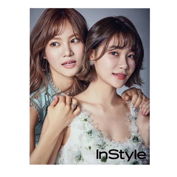 Yuna membagikan sesi pemotretannya dengan Seoyool untuk sebuah majalah