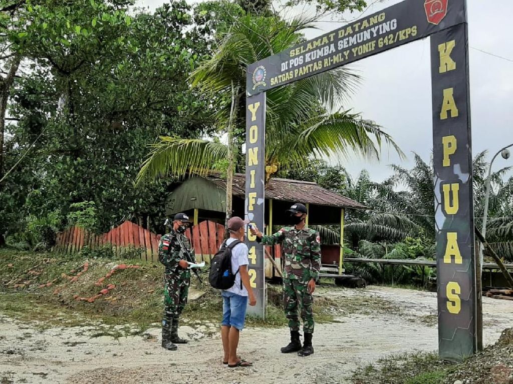 TNI Sergap 18 TKI Ilegal yang Pulang Via Jalur Tikus Perbatasan Malaysia-RI