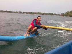 Banana Boat Seharga 15 Ribu di Pangandaran