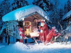 Natalan di Desa Sinterklas, Finlandia