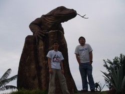 Pesona Patung Komodo, dan Guyuran Hujan, Sambut Petualang di Pulau Bintan