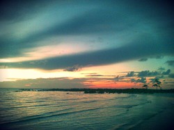 Sunrise Menawan di Pantai Pasir Padi, Kep. Bangka Belitung