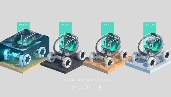 Kerennya Mobil Konsep Audi Bisa Berkendara di Dalam Air