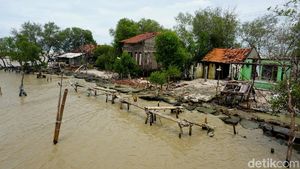 Potret 40 Rumah di Demak Terdampak Gelombang Tinggi