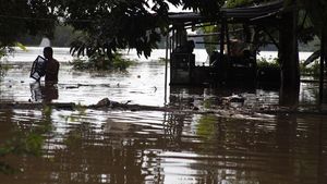 Sungai Bengawan Solo Meluap, Kampung Sewu Kebanjiran