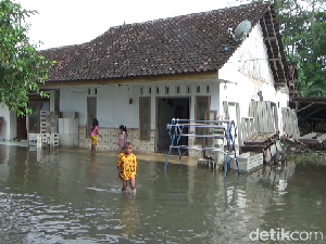 Sungai di Lumajang Meluap, Puluhan Rumah dan Lahan Pertanian Terendam Banjir