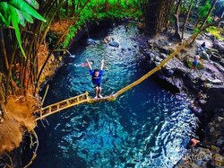 Air Biru Kehijauan nan Eksotis di Yogyakarta, Blue Lagoon