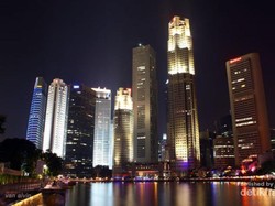 Begini Cantiknya Singapura di Malam Hari