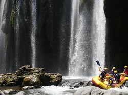 Begini Serunya Rafting di Sungai Pekalen, Jatim