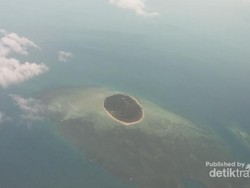 Cantiknya Selat Gaspar di Belitung Dilihat dari Udara